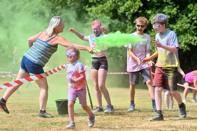Much Wenlock Primary School colour run