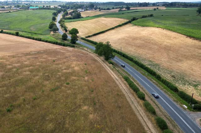 The effects of prolonged dry weather can be seen off the Bridgnorth Road near Claverley