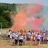 Much Wenlock Primary School, Colour Run. 