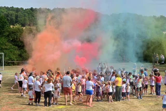 Much Wenlock Primary School colour run