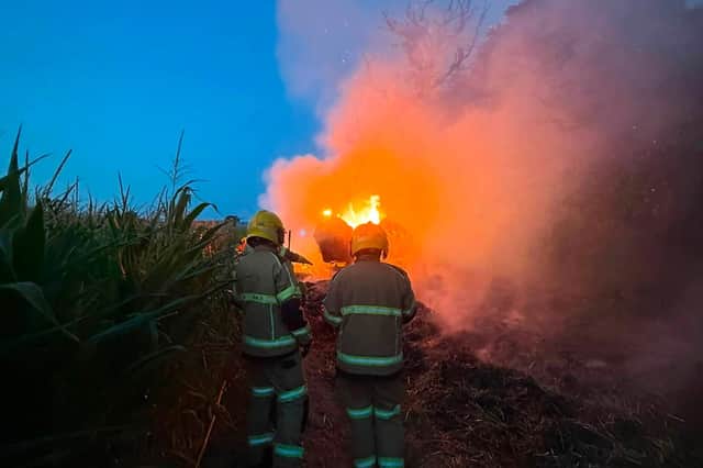 The blaze in Ford (Picture Amber Watch Wellington)