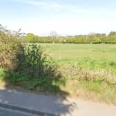 Looking at the site from Shrewsbury Road. 