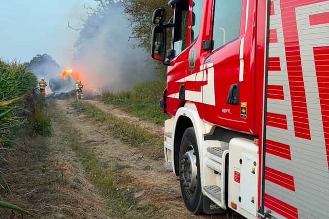 The blaze in Ford (Picture Amber Watch Wellington)