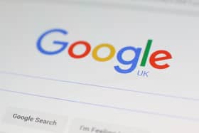 A Google search page
