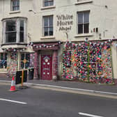 The White Horse was looking neglected