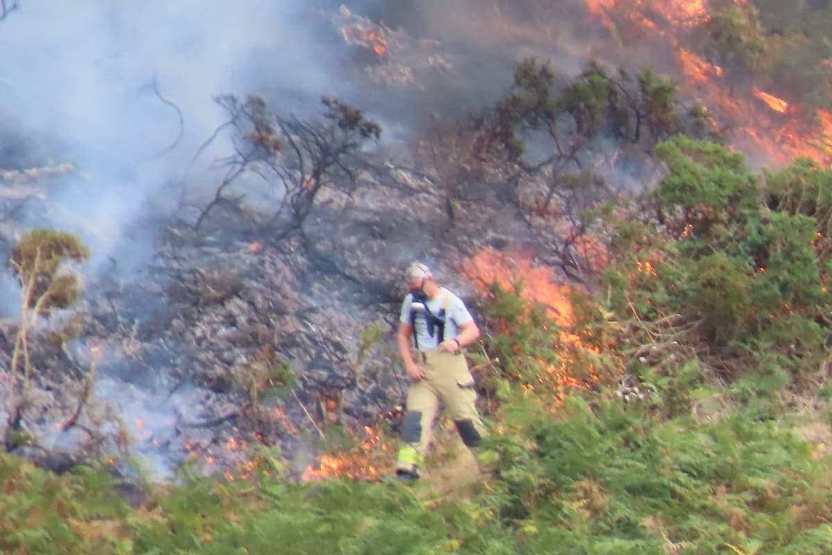 Crews leave the scene of major Kington wildfire after more than 36 hours