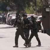 Israeli soldiers in the West Bank city of Nablus