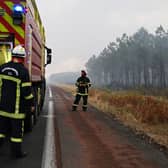 Firefighters in the Lege-Cap-Ferret region