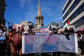 London Trans+ Pride march in central London