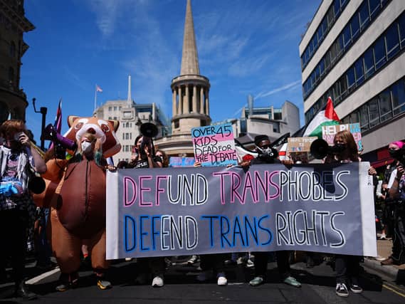 London Trans+ Pride march in central London
