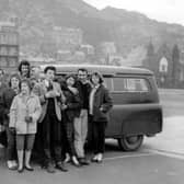 PICTURE FROM THE PAST: Madeley Youth Club members enjoy a trip to Barmouth in 1960 or 1961. This nostalgic photograph shows the group during their seaside outing, with those pictured named as (from left): Granville Godbert, Suzanne Aldred, Pauline Harris (top), Vicky Taylor (bottom), Mr Ellis and John Lloyd. Front: Lorraine ‘Poppy’ Lloyd, Lawrence Boden and Carol Mobberley. Do you recognise anyone else in this Madeley Youth Club memory?