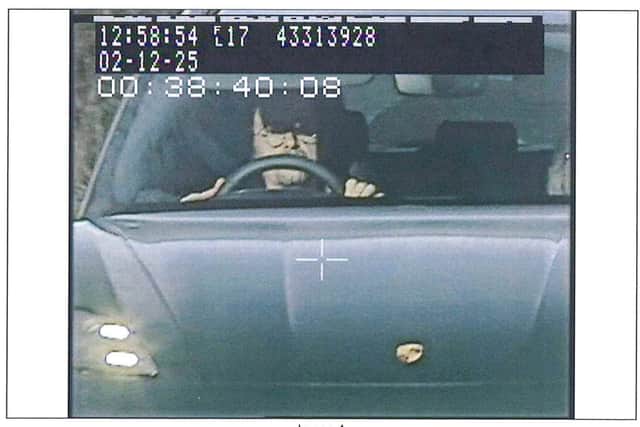 TV presenter Richard Hammond speeding in his Porsche