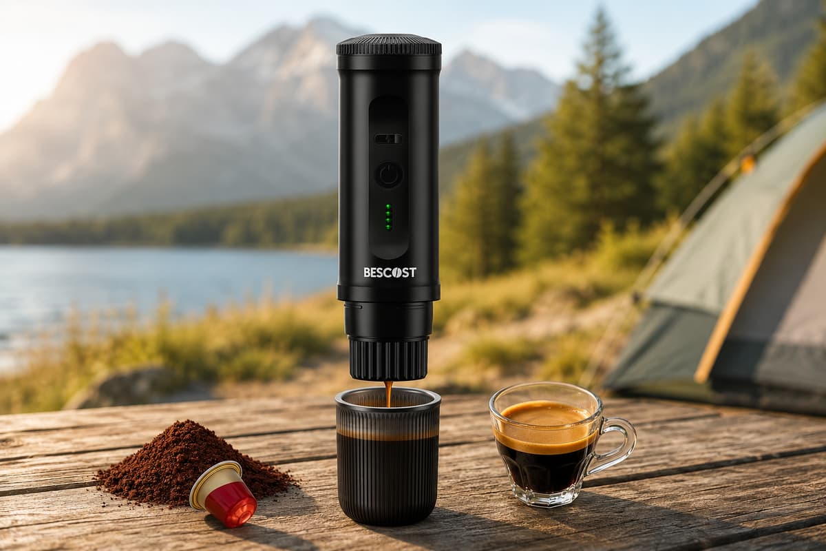 Tragbare Espressomaschine: Käufer sagen, sie rechnet sich auf Reisen