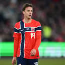 Felix Horn Myhre in action for Norway.