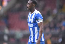 Danny Welbeck in action for Brighton at Burnley
