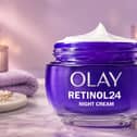 Olay Retinol 24 Night Cream combines retinol and vitamin E to hydrate and smooth skin overnight.