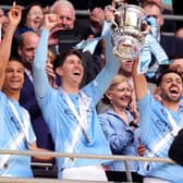 John Stones lifted the FA Cup before leaving City
