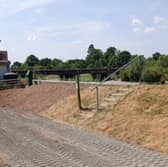 Flood defence repairs have been completed in Glasbury