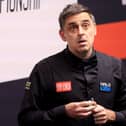 Ronnie O’Sullivan during a match at the World Championship