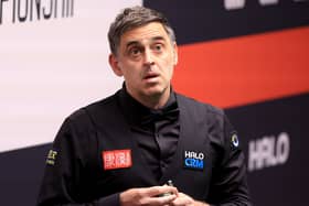 Ronnie O’Sullivan during a match at the World Championship