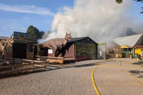 The blaze took place at Hoo Zoo and Dinosaur World in Telford.