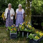 Georgie Perrett (left) and Lynne Ball who had the vision and tenacity to drive this project to fruition, inspiring the large team of volunteers throughout the town. It is a genuinely stunning achievement. 
