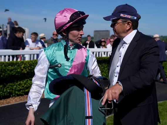 Colin Keane and Ger Lyons teamed up win with Livenka at Naas
