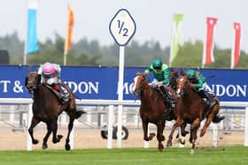Calandagan (right) went down fighting at Ascot