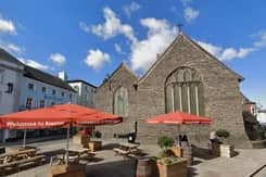 St Mary's Church in Brecon. Google Streetview.