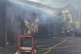 The zoo has thanked firefighters for tackling the blaze.