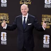 FIFA president Gianni Infantino pictured at the 2026 World Cup finals draw in Washington DC