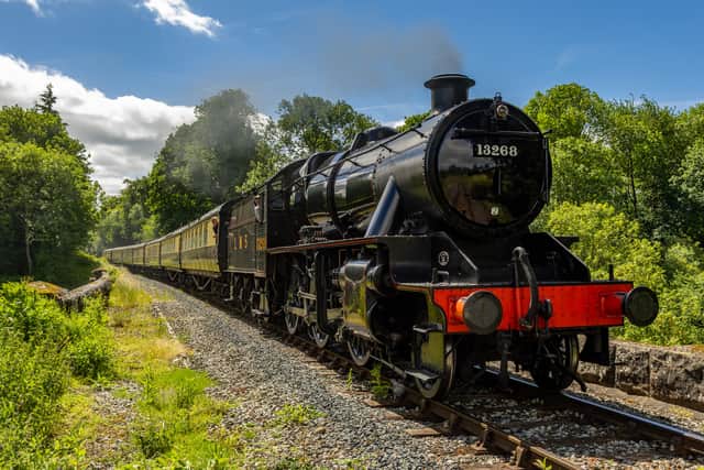 LMS Stanier Mogul 13268 on the Severn Valley line