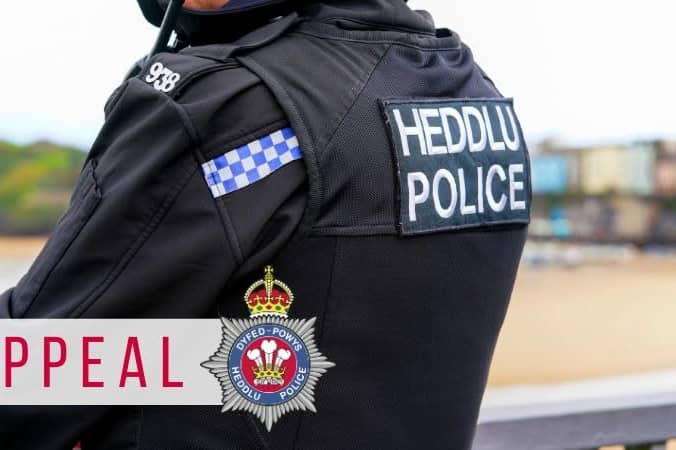 Two men suffered head and facial injuries after disorder outside a Powys shop