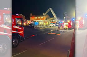 Fire crews were called to the pub at around 2.20am on Friday