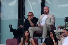 David Sullivan in the stands for West Ham's Carabao Cup tie against Portsmouth