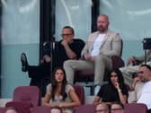 David Sullivan in the stands for West Ham's Carabao Cup tie against Portsmouth