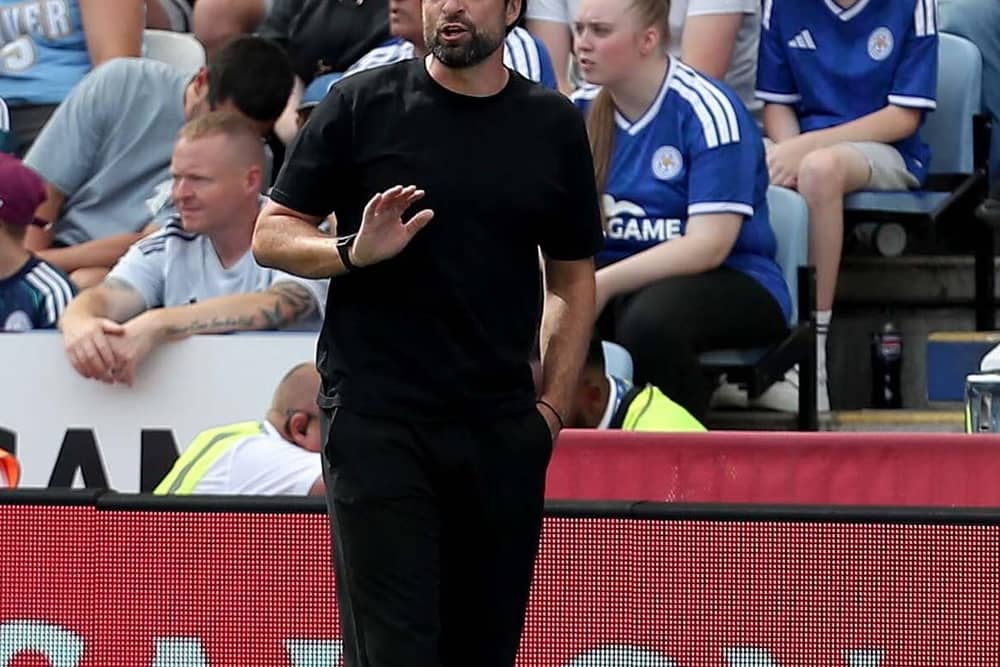Russell Martin looks on
