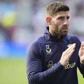 Ched Evans applauds the fans