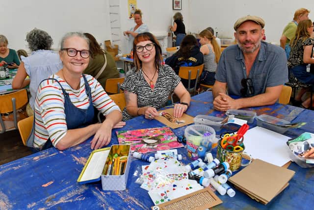From left: Karen Sillar, Caris Jackson and Darren Pollard at the event hosted at the English Bridge Workshops