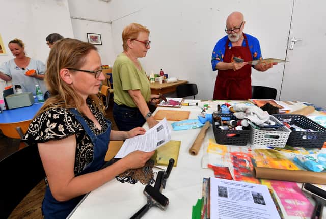 The taster event at the English Bridge Studios was raising money to support the campaign to rebuild Perches House
