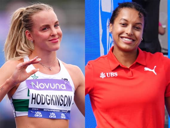 Keely Hodgkinson, left, and Audrey Werro