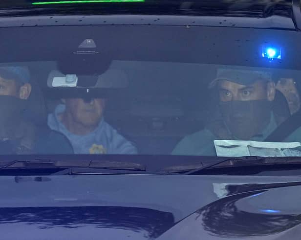 Daniel Kinahan in a vehicle