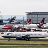 Planes at Heathrow airport
