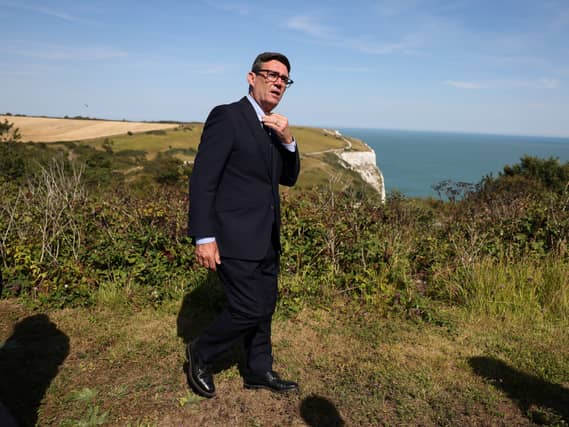 Prime Minister Andy Burnham during a visit to HM Coastguard Maritime Rescue Coordination Centre, in Dover