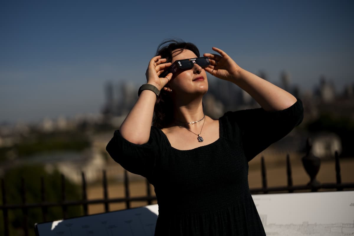 How can I watch the partial solar eclipse safely?