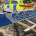 A biker died at the scene of a Knighton collision as police appeal for information.