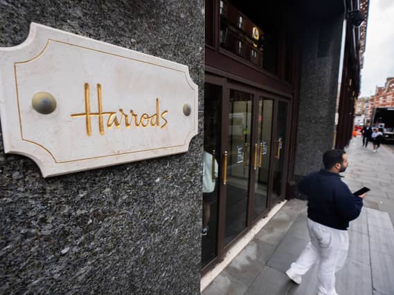 External view of a Harrods entrance