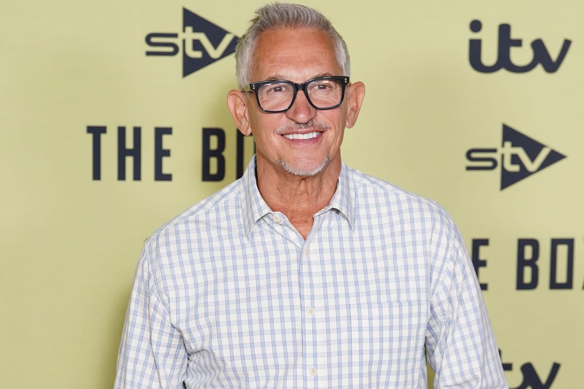 Gary Lineker flanked by celebrities ahead of new game show