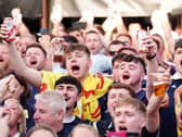 World Cup fans cheering