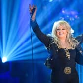 Bonnie Tyler performing during the filming of the Graham Norton Show